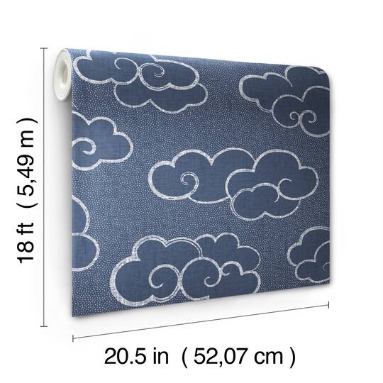 NuWallpaper Alto Navy Peel & Stick Wallpaper